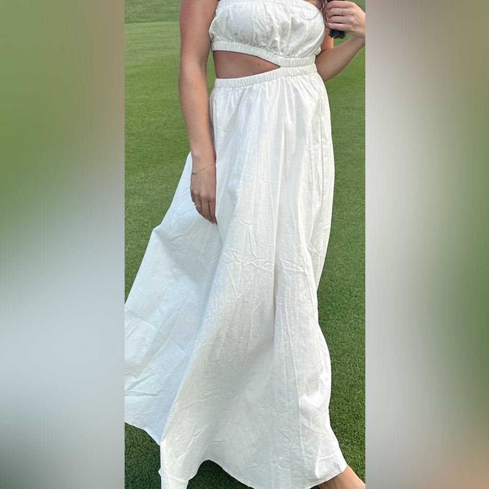 Princess Polly Elegant White Maxi Dress size 2 - worn once